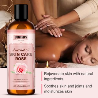 Sumax Massage Tinh Dầu Thư Giãn Giảm Căng Thẳng Tinh Dầu Hoa Hồng SPA Tinh Dầu