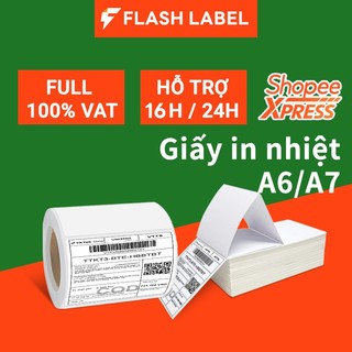 【500 tờ khổ 100*150mm】giấy in nhiệt 3 lớp chống chuyên dụng  Cuộn A6, A7 cho máy in nhiệt