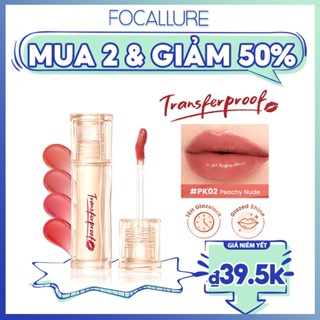 FOCALLURE Trang TRÍ #TransferproofHero Son Tint Glazed Shine Glazelock Chống nhòe Dưỡng ẩm Không khô Son bóng nhẹ