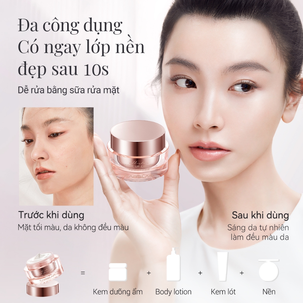 Kem Nâng Tông Da Carslan Kem Lười Makeup Dưỡng Ẩm Che Khuyết Điểm 10g | BigBuy360 - bigbuy360.vn