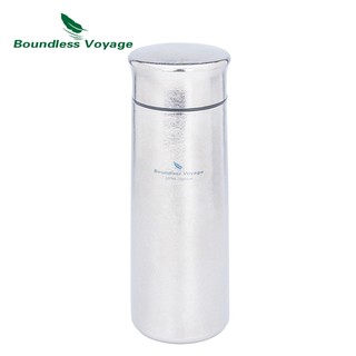 Bình cách nhiệt chân không bằng titan hai tường chống rò rỉ Boundless Voyage có nắp 280ml Giữ nóng hoặc lạnh Ti3020D 