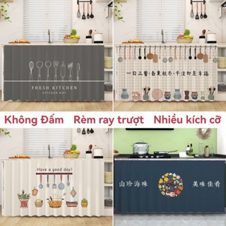 Rèm ray trượt không đục lỗ - trượt im lặng, chống bụi, chống dầu và chống thấm nước, thích hợp cho tủ quần áo, tủ, rèm cửa