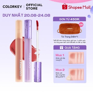 Son COLORKEY Watery Matte Lip Tint, Chút hơi nước ẩm, Không lem không dính 1.8g