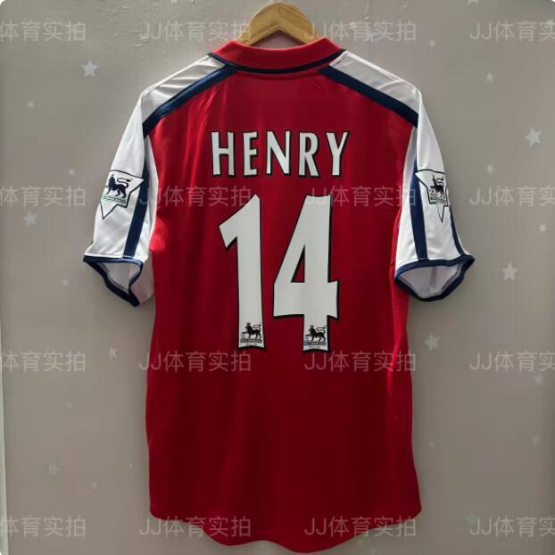 Arsenal Retro Jersey Cổ Điển Phong Cách Henry và Bergkamp