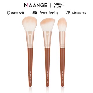 MAANGE Set 3 cọ trang điểm chuyên dụng cao cấp cho má hồng, phủ phấn