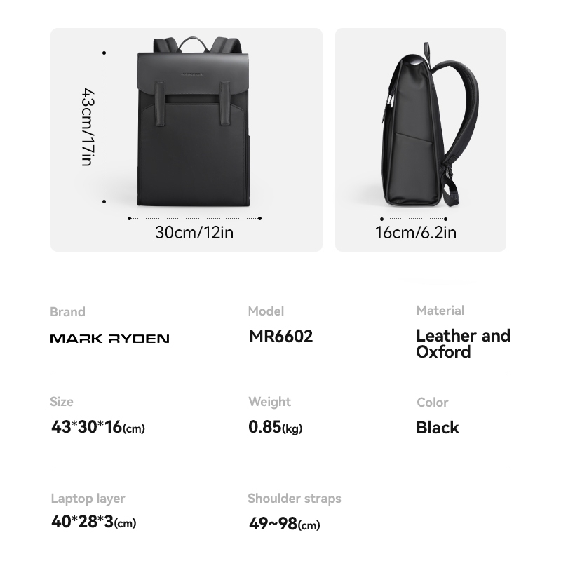 Ba lô MARK RYDEN Nam Light Travel Urban Bagpack | BigBuy360 - bigbuy360.vn
