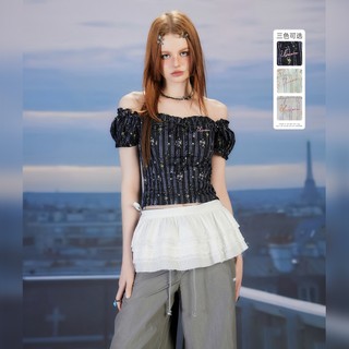 Áo thun cổ vuông ngắn Unifree Retro Slim
