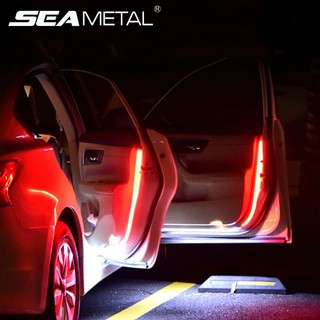 Thanh đèn LED cảnh báo SEAMETAL gắn cửa xe hơi 12V chống va chạm