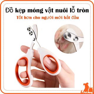 Thú cưng mèo cắt móng tay có lỗ mèo kéo chó cắt móng tay chó cắt móng tay cho chó cắt móng tay mèo dụng cụ chải lông