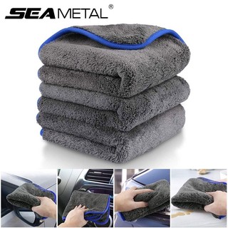 Khăn lau kính xe hơi seametal bằng nhung san hô siêu thấm hút 1200gsm 40cm*40cm