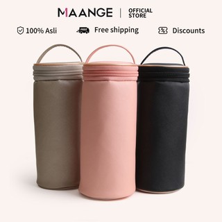 Hộp đựng mỹ phẩm da dung tích lớn MAANGE với tay cầm tiện lợi