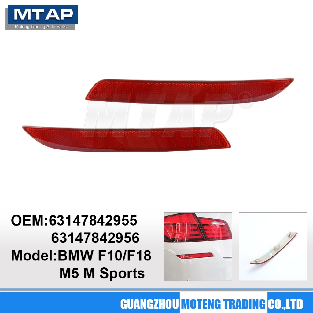 Phản Quang cản Sau Cho Xe BMW 5 SERIES F18 F10 M SPORT / M5 2009-2016 Phía Sau Cản Sương Mù Đèn Sươn