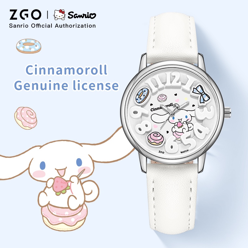 【4 Day Guaranteed Deliver】Đồng hồ học sinh và trẻ em ZGO x Sanrio, đồng hồ chống nước dạ quang, đồng hồ nữ, đồng hồ hoạt hình dễ thương, đồng hồ điện tử, hộp quà 2130