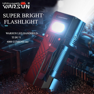 Đèn pin sạc Warsun X609 Đèn pin cầm tay siêu sáng chống nước di động