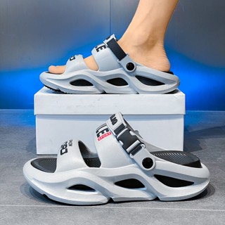 Dép nam mùa hè mặc ngoài đế lót đế mềm cảm giác đáy lớn 45 thể thao chống trượt chống mùi lái xe dép đi biển đa năng