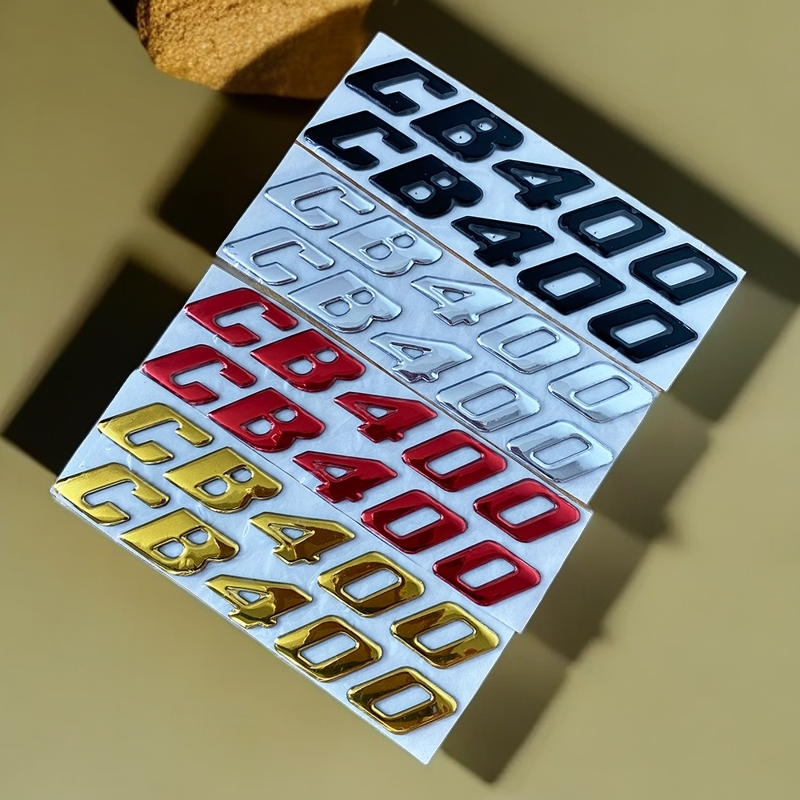 * Hàng CÓ SẴN * Huy hiệu biểu tượng 3D Decal Xe tăng Bánh xe CB400 Nhãn dán cho Honda CB400 CB400SF 