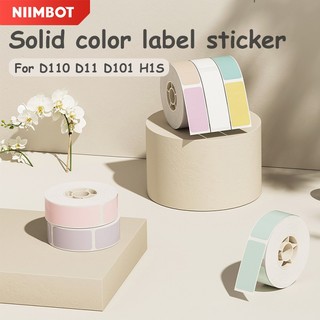 Niimbot Nhãn dán màu trơn D11/D110/D101/H1S Giấy nhiệt chống thấm nước chống dầu Nhãn dán tên