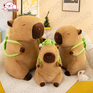 Gấu bông Capybara siêu mềm Búp Bê Nhồi Bông Capybara Mềm Mại Đáng Yêu, Gấu Bông Mô Phỏng Capybara，Capybara Chảy Nước Mũi