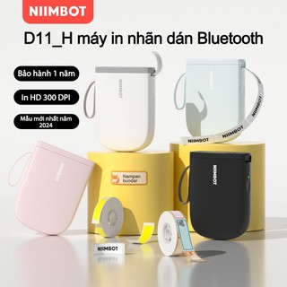 NIIMBOT D11/D110 Máy in nhãn, Máy in nhãn dán mini di động để in nhãn văn phòng và gia đình.