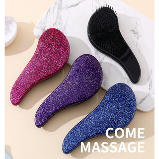 Mới Tòn Tòn Ten Bàn Chải Tóc Chuyên Nghiệp Mái Chèo Detangler Bàn Chải Tóc Lược Massage Cho Nữ Tạo Kiểu Bàn Chải Salon Nhẹ Nhàng Chống Tĩnh Điện Bàn Chải Tòn Ướt Khô