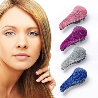  Bàn chải tóc Detangler Tay cầm ma thuật lấp lánh Lược gỡ rối Detangler Salon Tạo kiểu Tamer Dụng cụ tinh tế Bàn chải tóc cho tóc xoăn thẳng ướt hoặc khô tự nhiên