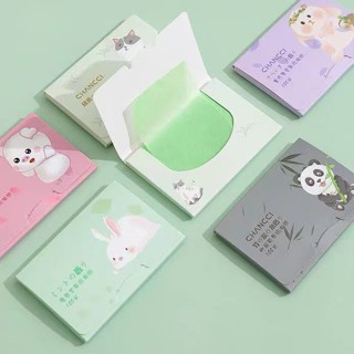  👑GK👑Bộ 100 Tờ Giấy Thấm Dầu Vệ Sinh Dầu Nhờn Thừa Trên Da Mặt 