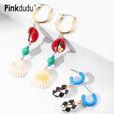 Mùa Hè Bãi Biển Vỏ Thả Bông Tai Thời Trang Ngày Lễ Phong Cách Tòn Ten Bông Tai Trang Sức Quà Tặng Cho Nữ PD2000