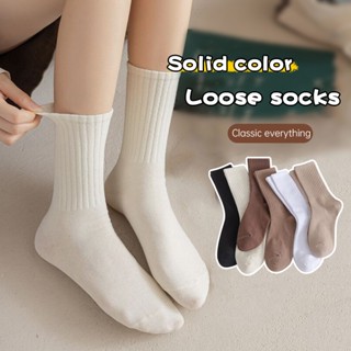 ☄️starryshop☄️Tất nữ cổ cao mẫu sọc gân, vớ cổ cao trơn màu chất vải co giãn 4 chiều, dày dặn thoáng khí