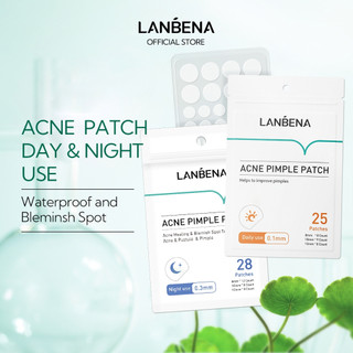 Miếng dán hỗ trợ giảm mụn LANBENA cho ngày và đêm 22 miếng dán