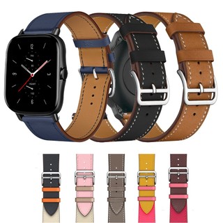Dây Đeo Bằng Da 20mm Thay Thế Cho Đồng Hồ Thông Minh Huami Amazfit GTS2 GTS4 mini GTS3 GTS2e Neo GTS 2 3 4 2e
