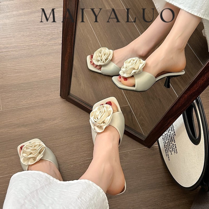 MAIYALUO Giày Cao Gót Mũi Nhọn GIÀY SANDAL Thời Trang Mới 2024NEW Đa màu sắc Nổi bật FGL2460LYH