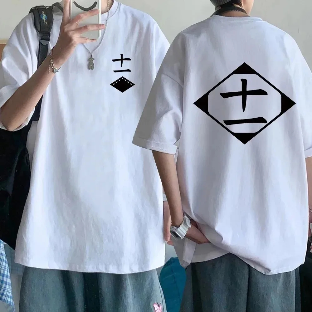 Bán Anime Cotton Áo Thun Bleach Cosplay Áo Sơ Mi Zaraki Kenpachi Nam Nữ Cổ Tròn Tay Ngắn Áo Thun Thờ