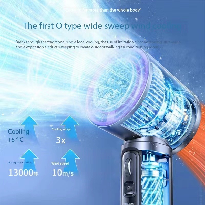 Quạt Cầm Tay Mini Làm Mát Nhanh VOZY 100 Mức Gió Hiển Thị Kỹ Thuật Số Pin 6000mAh Sử Dụng Lên Đến 12H | BigBuy360 - bigbuy360.vn