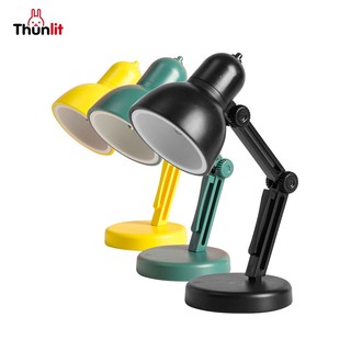 Đèn bàn Thunlit Mini có thể điều chỉnh dễ thương Đèn ngủ DIY Đèn đọc sách cho học sinh Trang trí máy tính để bàn