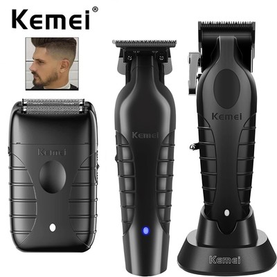 Kemei 2299 2296 T95 Chuyên Nghiệp Cắt Tóc Không Dây Tông Đơ Điện Máy Cạo Râu Nam Sạc Hoàn Thiện Máy Cắt Tóc