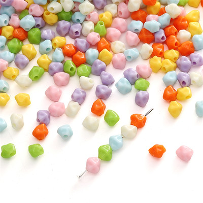7mm Acrylic Màu Trơn Nhiều Màu Hạt Carambola Cho DIY Trang Sức Vòng Cổ Vòng Tay Trang Trí Làm