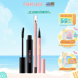 PINKFLASH Bộ trang điểm mắt Với eyeliner mascara chì kẻ mày 3pcs