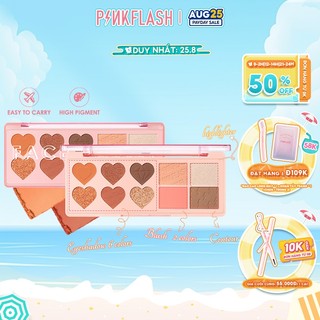 Bảng phấn trang điểm PINKFLASH có thể kết hợp màu trang điểm cho mặt/mắt 120g