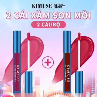Kimuse 2 Chiếc Peel Off Lip Stain Tattoo Lipstick Chống Thấm Nước Peel Off Pink Lip Tint Make Up