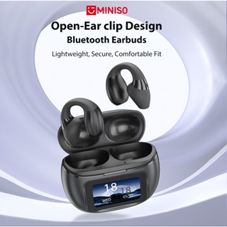  Miniso X29 OWS Bluetooth không dây 5.4 IPX5 Tai nghe nhét tai chống nước có màn hình LED điều khiển cảm ứng Tai mở tai có Mic Giảm tiếng ồn âm trầm sâu Tai nghe thể thao âm nhạc Hifi 