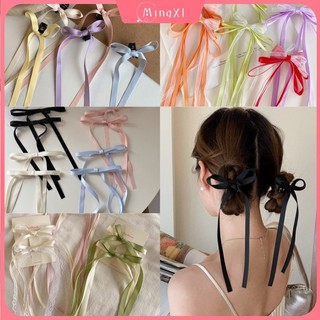 1 Chiếc Ballet Phong Cách Nơ Tóc Nữ Siêu Dài Streamer Lấy Kẹp Phụ Kiện Tóc