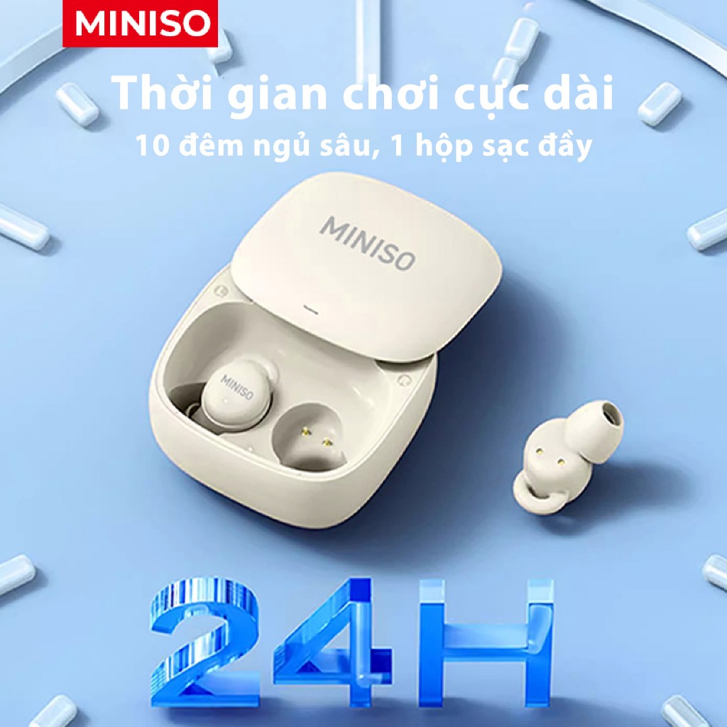 MINISO X10 Tai nghe ngủ Tai nghe BT 5.0 chống nước IPX5 / Tai nghe không dây ngủ vô hình Mini X10 / Tai nghe Bluetooth thể thao / Tai nghe nhạc âm thanh nổi / Tai nghe Bluetooth sạc | BigBuy360 - bigbuy360.vn