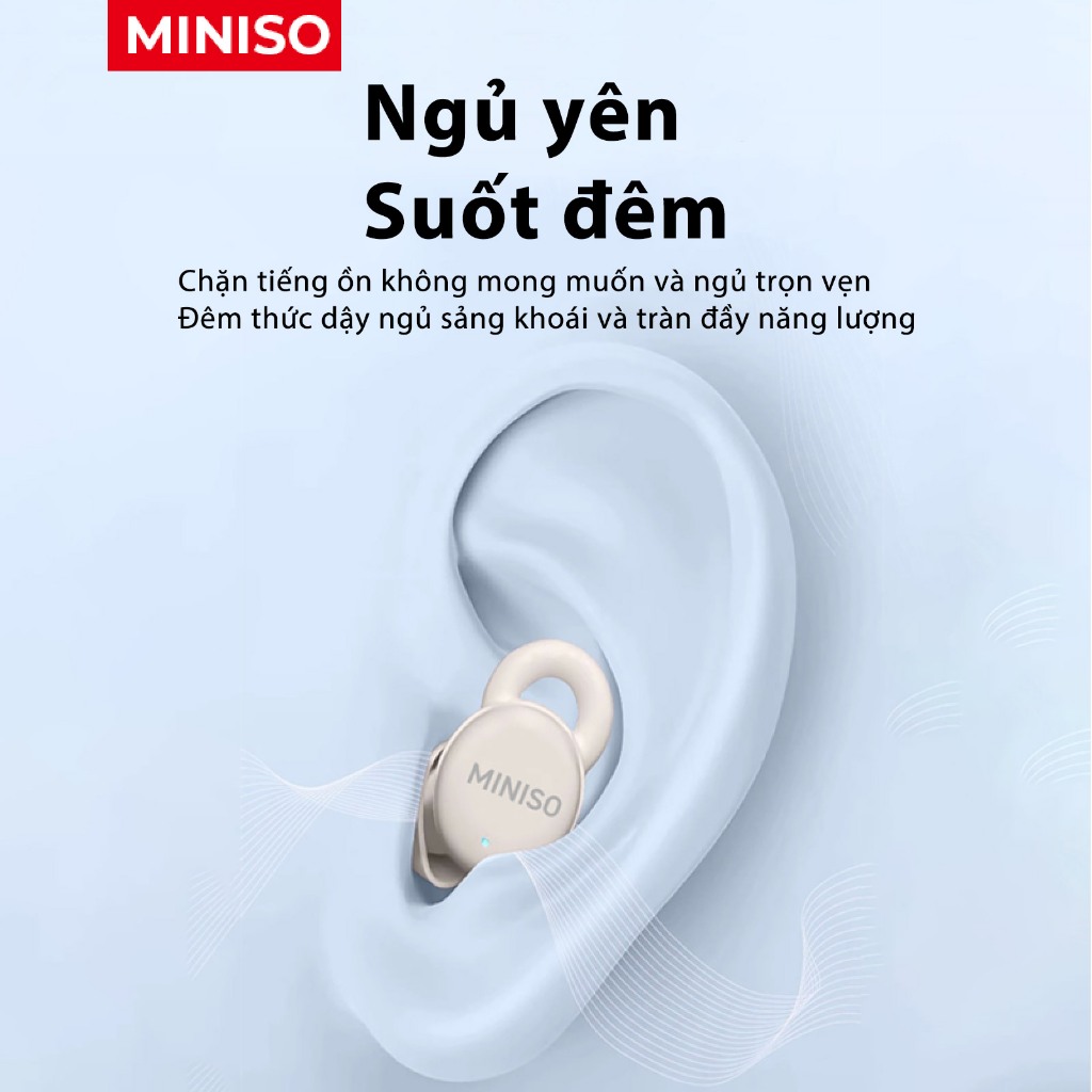 MINISO X10 Tai nghe ngủ Tai nghe BT 5.0 chống nước IPX5 / Tai nghe không dây ngủ vô hình Mini X10 / Tai nghe Bluetooth thể thao / Tai nghe nhạc âm thanh nổi / Tai nghe Bluetooth sạc | BigBuy360 - bigbuy360.vn
