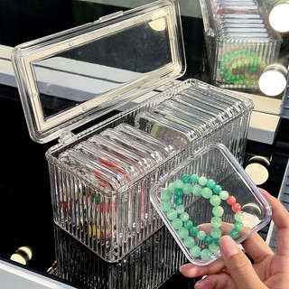 Vòng Tay Di Động Màn Hình Chống Oxy Hóa Acrylic Kín Wenwan Vòng Tay Giá Đỡ Hạt Dracelet Trang Sức Trong Suốt Vòng Tay Pha Lê Hộp Bảo Quản