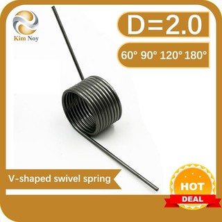  2 lò xo xoắn ốc hình chữ V d2.0mm 65Mn thép xoắn ốc xoắn ốc góc 60 90 120 180 độ