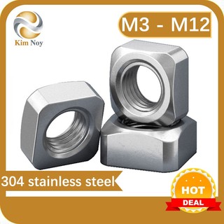  Đai ốc vuông bằng thép không gỉ nắp vặn vuông đai ốc vuông M3M4M5M6M8M12