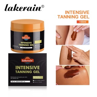 Gel nhuộm da Lakerain, nhuộm da nâu rám nắng tự nhiên, không thấm nước và mồ hôi 100ml