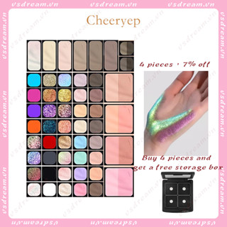 Cheer YEP Qianyan Fantasy Color Whimsical Monochrome Eyeshadow Bảng tự tổ chức Shadow Blush High Gloss Contouring Lông mày