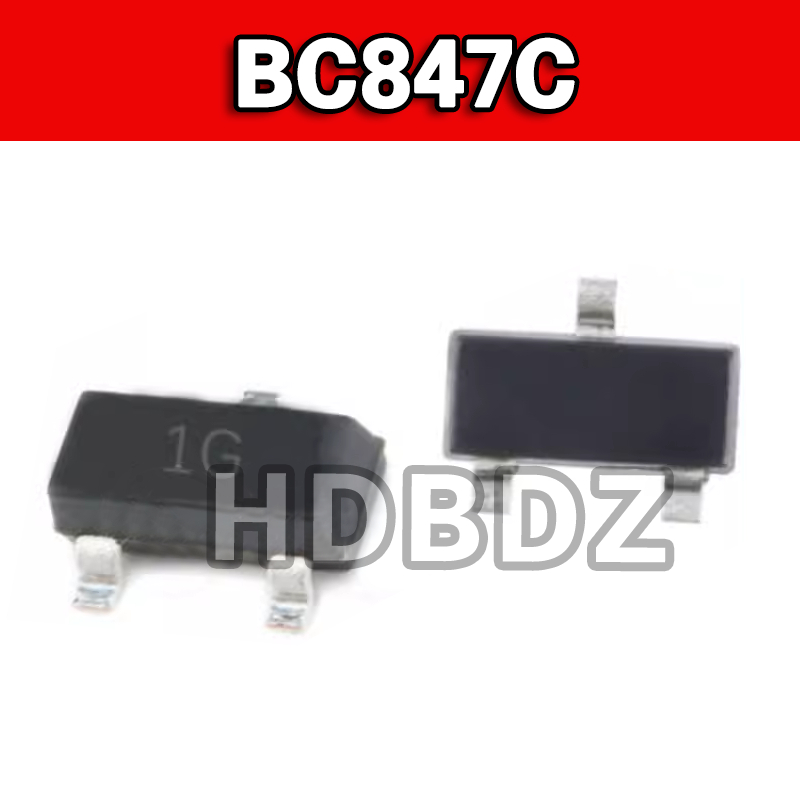 50 ~ 100 chiếc BC847C 1G SOT23 BC847 0.1A 45V Crystal Triode IC