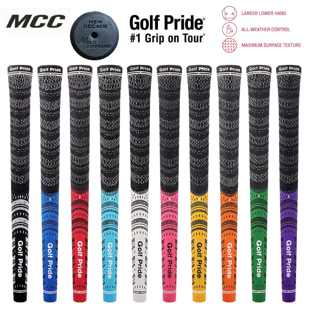 HÀNG CÓ SẴN Golf Pride MCC Sợi Carbon Golf grip Standard và Midsize 10 màu Tay cầm bàn ủi Golf